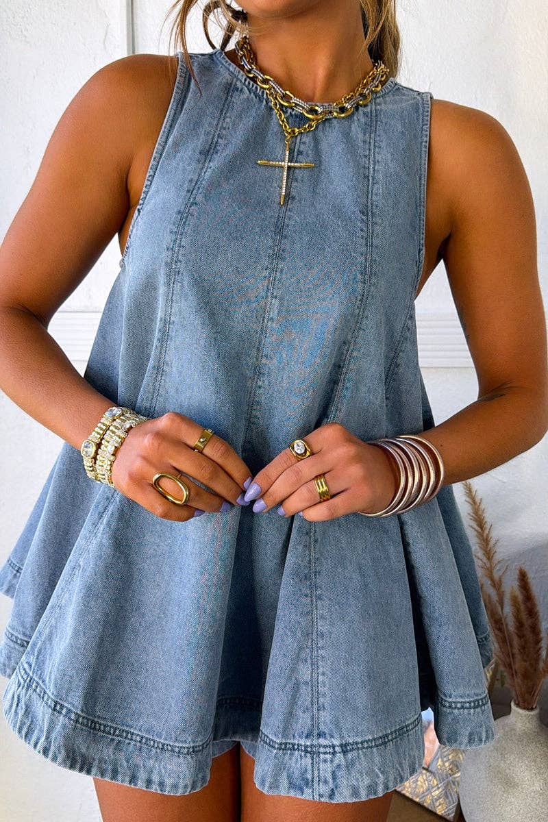 Flowy Denim Swing Set