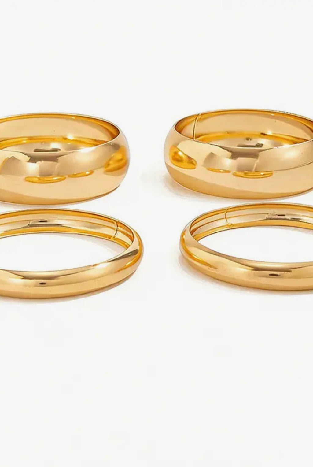 Chic Gold Bangles Set